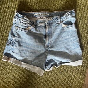 American Eagle Light Blue Denim Shorts - 3” - Mid rise